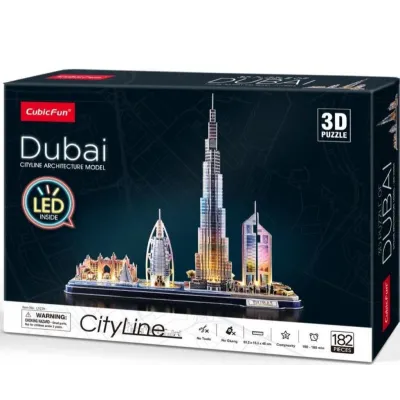 Puzzle 3D LED Dubaj