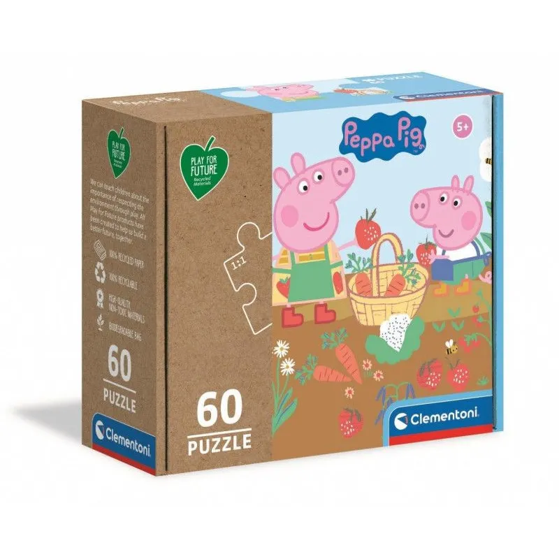 Puzzle 60 elementów Play For Future Świnka Peppa
