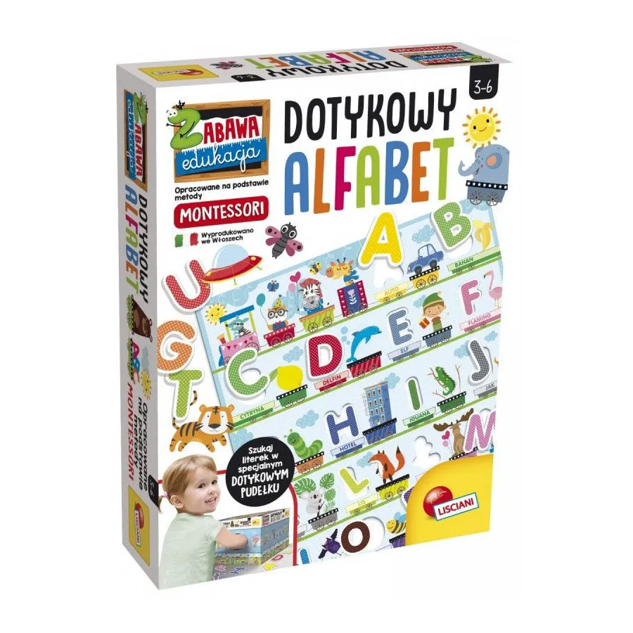 Gra Montessori Dotykowy alfabet
