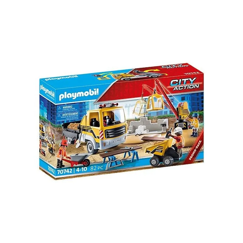 Zestaw figurek City Action 70742 Plac budowy z wywrotką