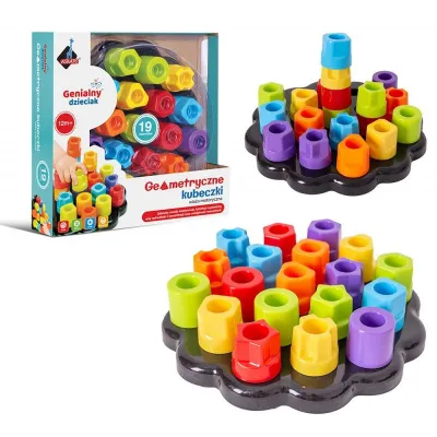 Klocki Geometryczne kubeczki