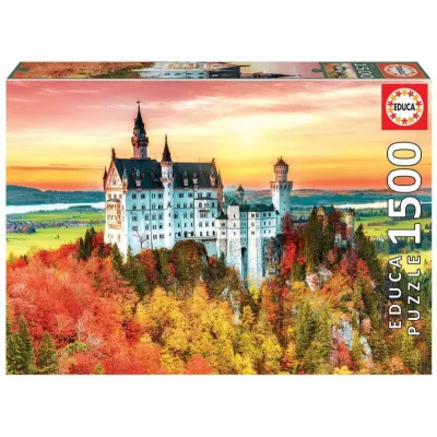 Puzzle 1500 elementów Jesień w Neuschwanstein Niemcy