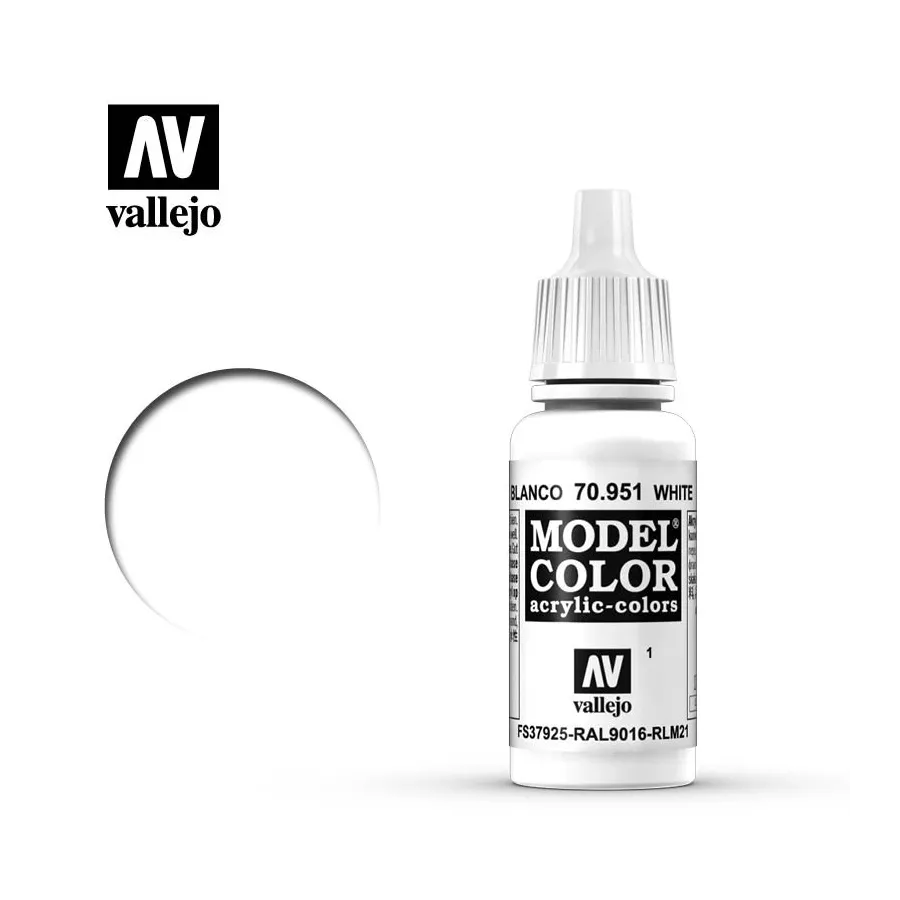 Vallejo 70951 White MC001 17ml