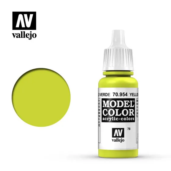 Vallejo 70954 Yellow Green MC078 17ml