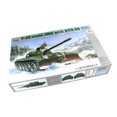 TRUMPETER T-55 model 195 8 with BTU-55