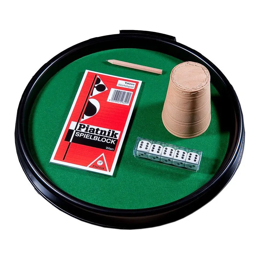 Gra w kości - Kości zwykłe, tacka, kubek skórzany