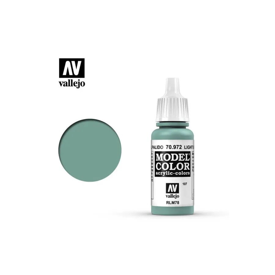 Vallejo 70972 Light Green Blue MC107 17ml