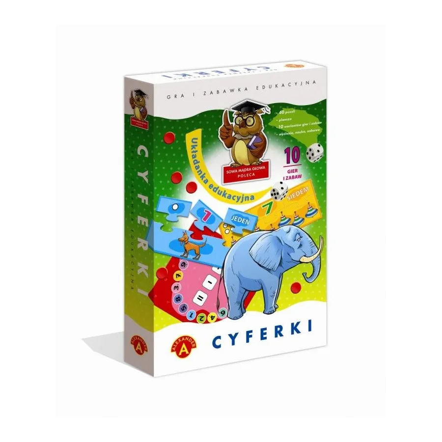 Układanka edukacyjna, Cyferki