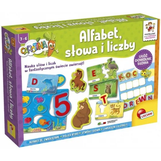 Carotina Alfabet słowa i liczby
