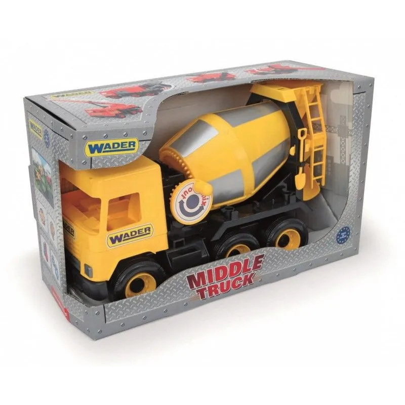 Betoniarka żółta 38 cm Middle Truck w kartonie