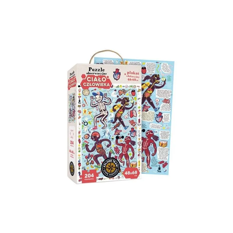 Puzzle obserwacyjne XPLORE TEAM - Ciało człowieka