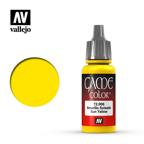 Vallejo 72006 Sun Yellow 17ml