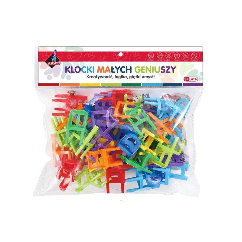 Klocki krzesełka 40 elementów