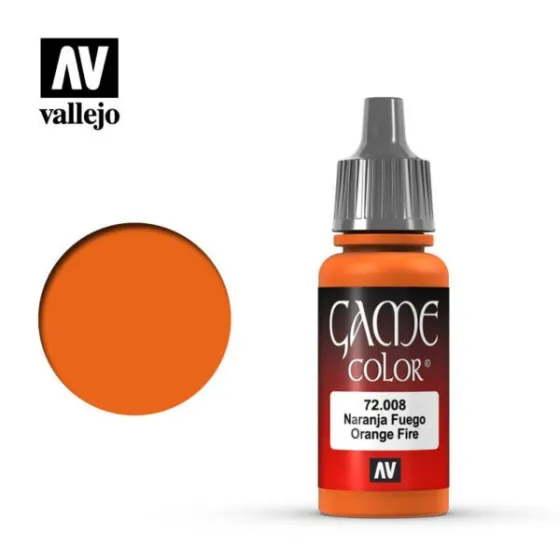 Vallejo 72008 Orange Fire 17ml