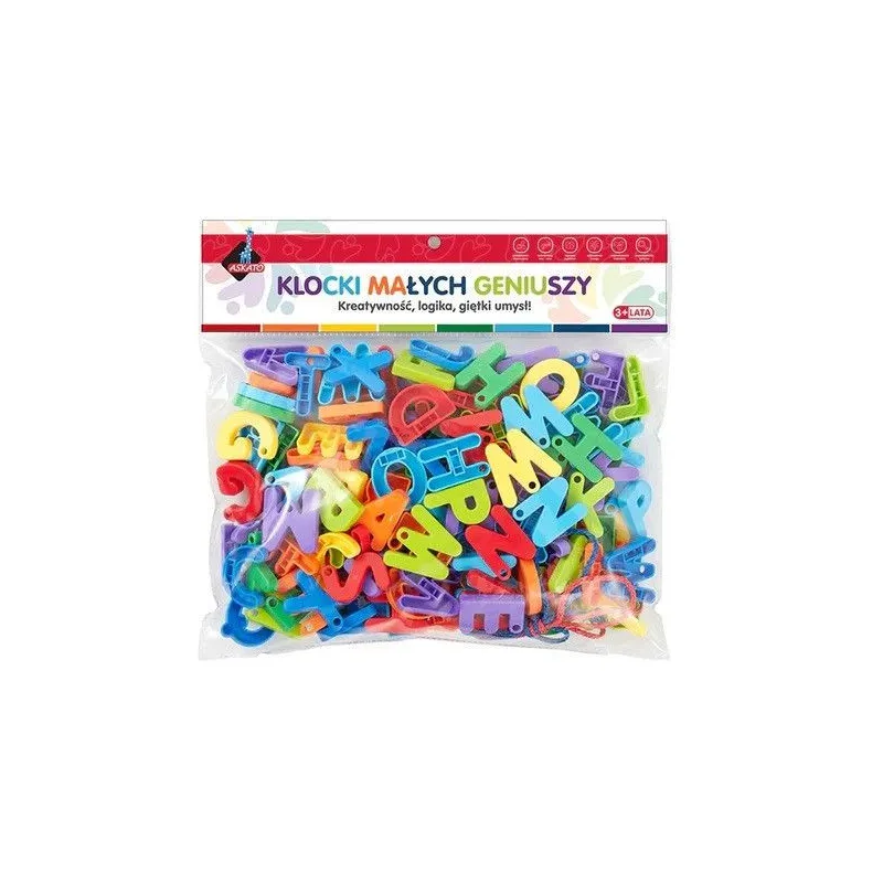 Klocki Alfabet 140 elementów