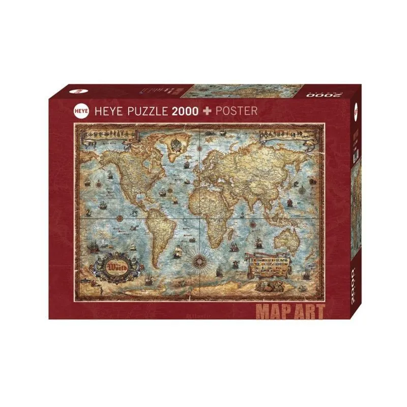 Puzzle 2000 elementów Świat