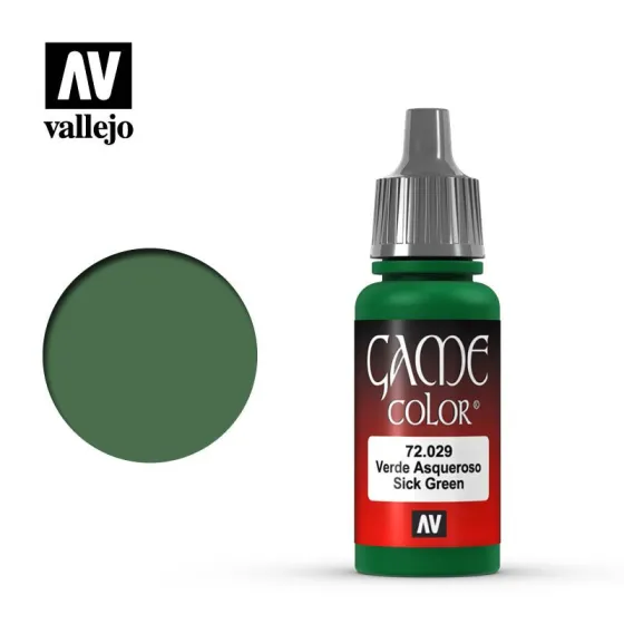 Vallejo 72029 Sick Green 17ml