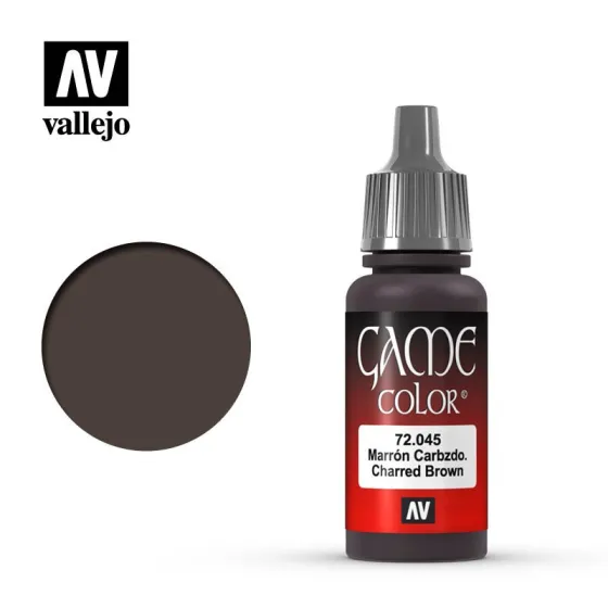 Vallejo 72045 Charred Brown 17ml