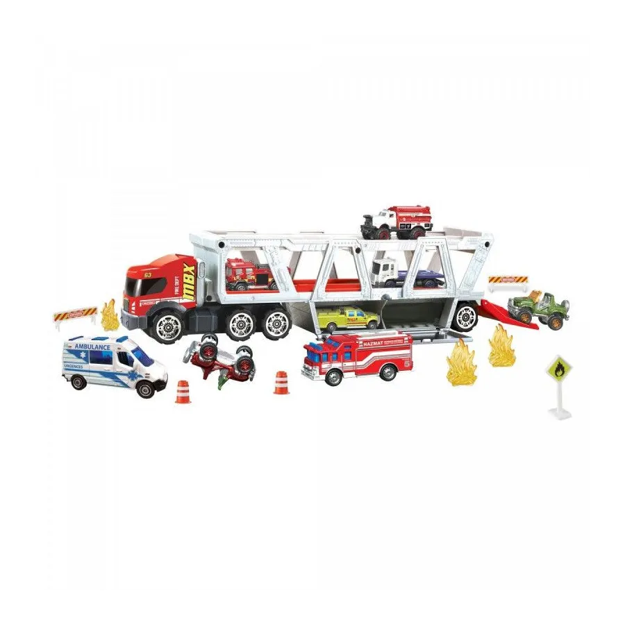 Pojazd Matchbox Transporter Woź strażacki