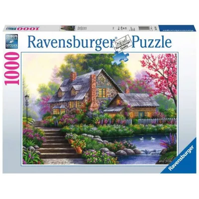 Puzzle 1000 elementów Romantyczny domek na wsi