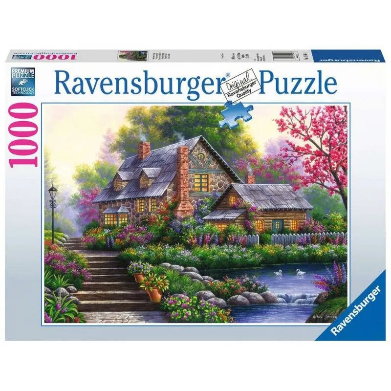 Puzzle 1000 elementów Romantyczny domek na wsi