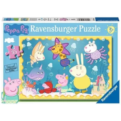Puzzle 35 elementów Świnka Peppa Podwodny świat