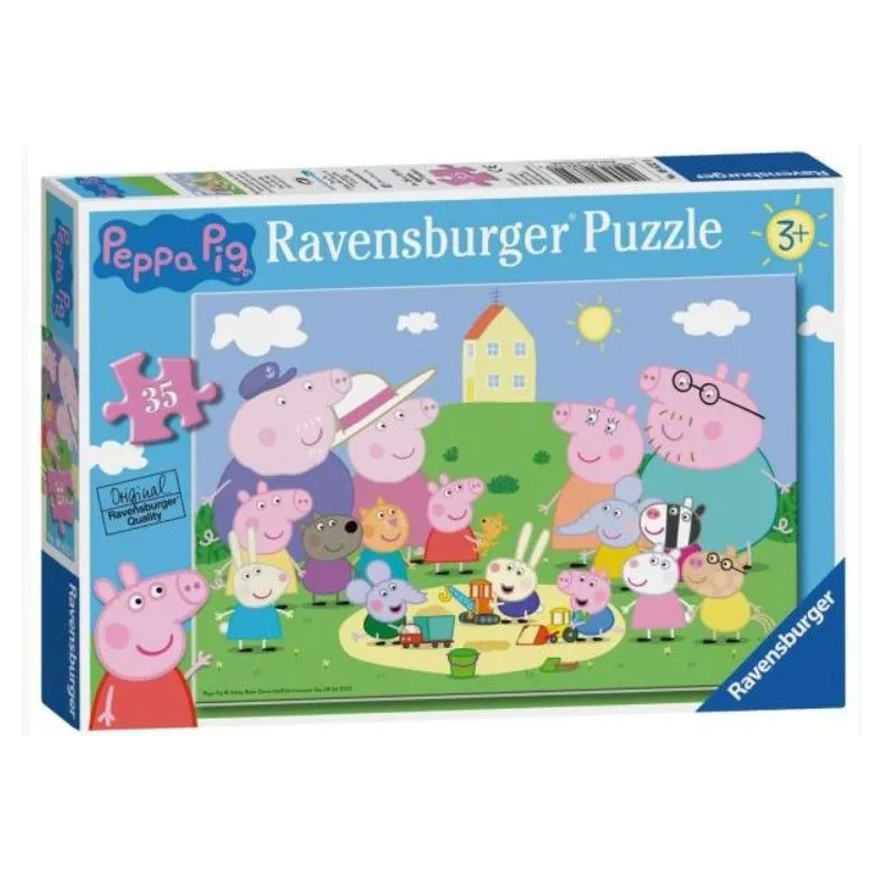 Puzzle 35 elementów Świnka Peppa Piknik