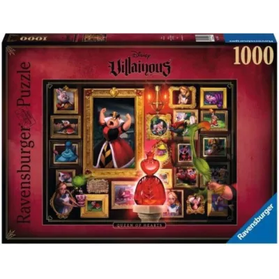 Puzzle 1000 elementów Villainous. Królowa Kier