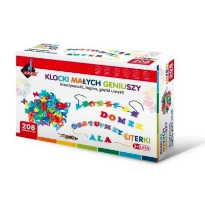 Klocki małych geniuszy - Literki 208 elementów