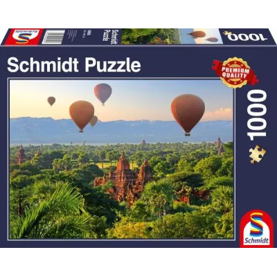 Puzzle 1000 elementów Balony nad Mandalaj / Mjanmar