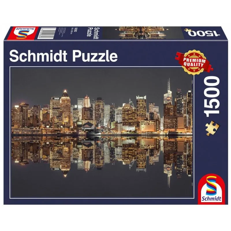 Puzzle Premium Quality 1500 elementów Nowy Jork nocą
