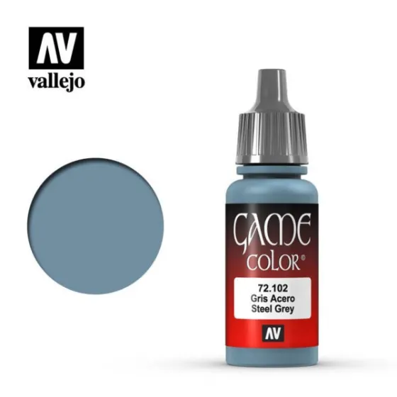 Vallejo 72102 Game Color Steel Grey 17ml