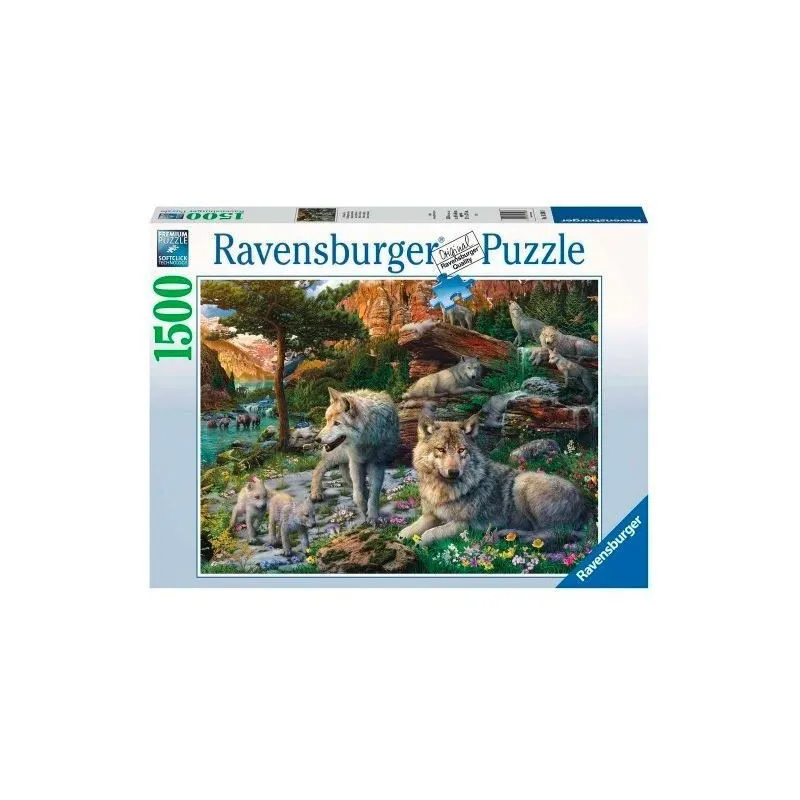 Puzzle 2D 1500 elementów Wiosenne wilki