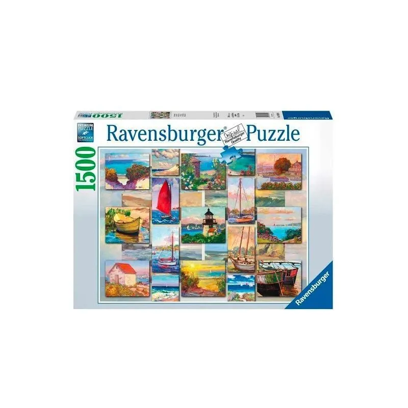 Puzzle 2D 1500 elementów Kolaż wybrzeża