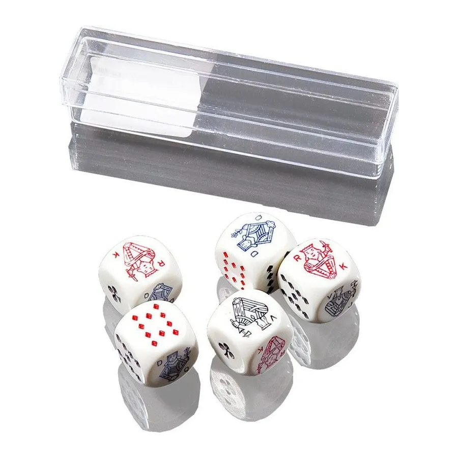 Kości pokerowe małe 5 sztuk