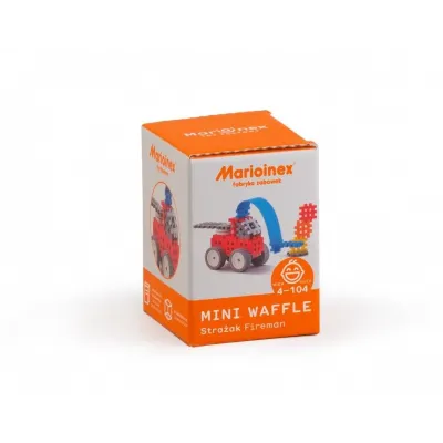 Klocki konstrukcyjne Mini Waffle Strażak Zestaw Mały