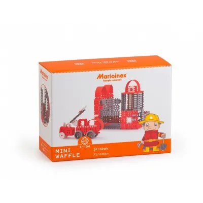 klocki konstrukcyjne Mini Waffle Strażak Zestaw Duży