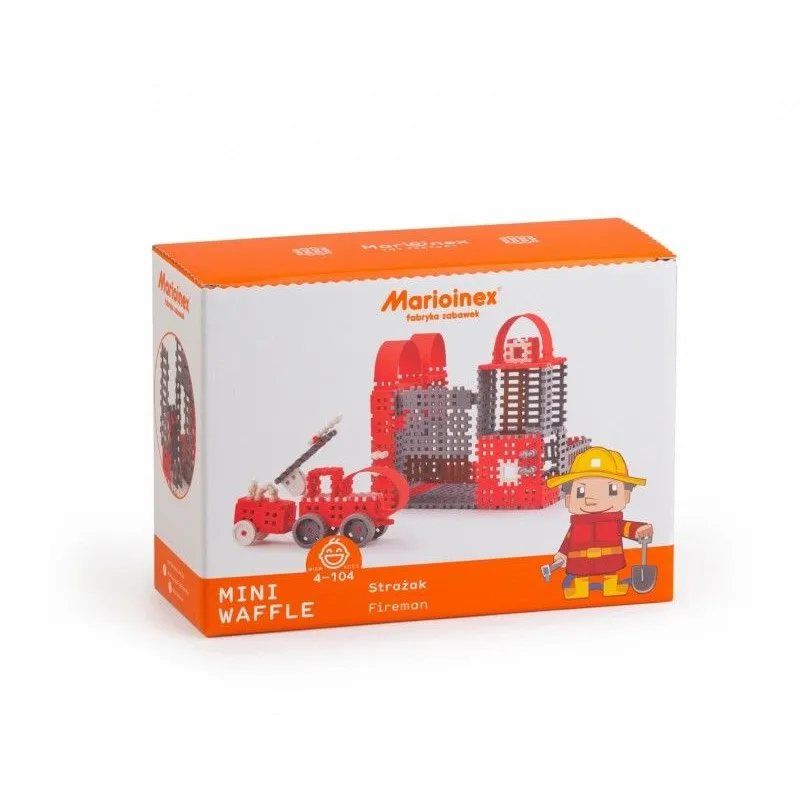 klocki konstrukcyjne Mini Waffle Strażak Zestaw Duży