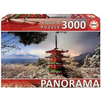 Puzzle 3000 elementów Góra Fuji, Pagoda Chureito Japonia