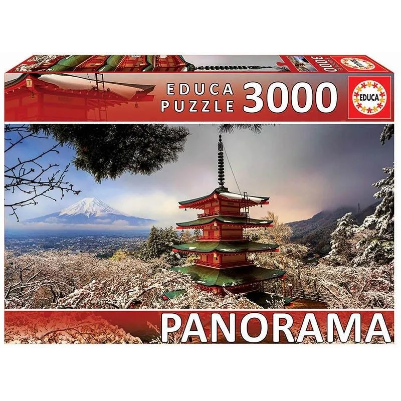 Puzzle 3000 elementów Góra Fuji, Pagoda Chureito Japonia