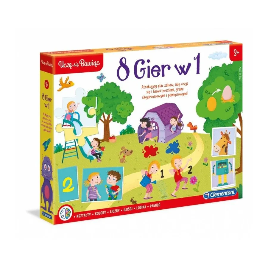 Zestaw gier Edukacyjny zestaw 8w1