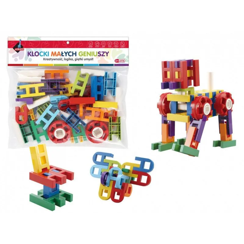 Klocki drabinki 40 elementów