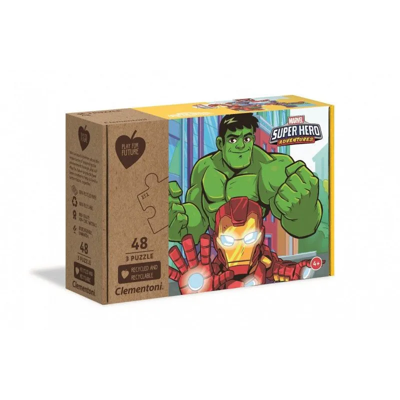 Puzzle 3x48 elementów Marvel Superhero