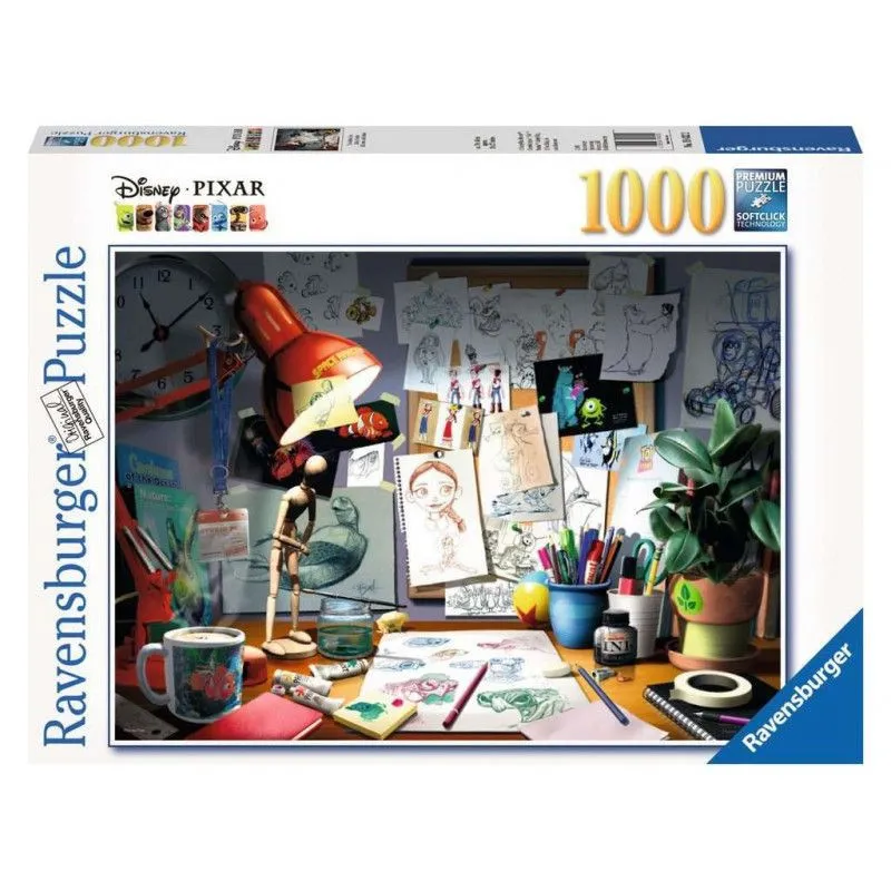 Puzzle 1000 elementów Biurko Artysty