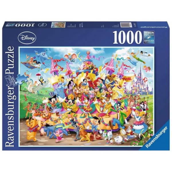 Puzzle 1000 elementów Karnawał postaci Disneya