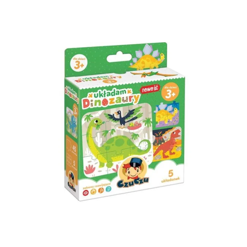 Puzzle Układam dinozaury