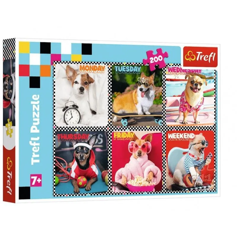 Puzzle Wesołe psy 200 elementów