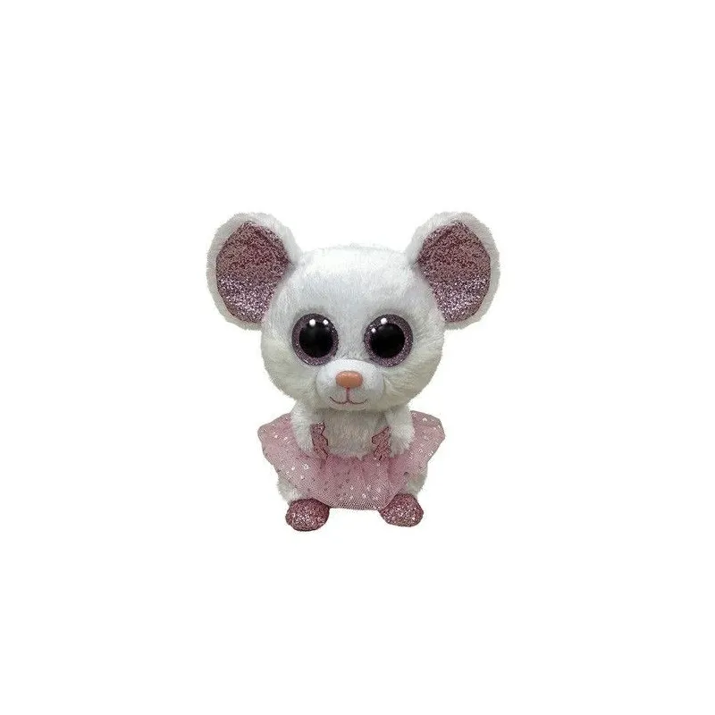 Maskotka Ty Beanie Boss Mysz biała ballerina - Nina 15 cm