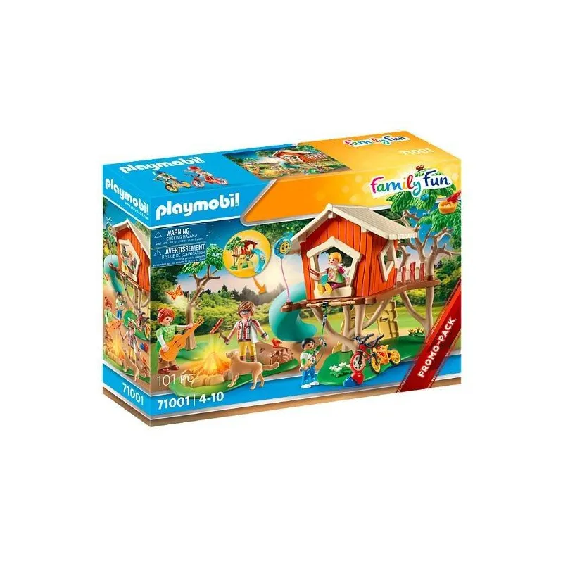 Klocki Zestaw z figurkami Family Fun 71001 Domek na drzewie ze zjeżdżalnią