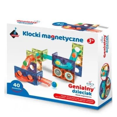 Klocki magnetyczne 40 elementów